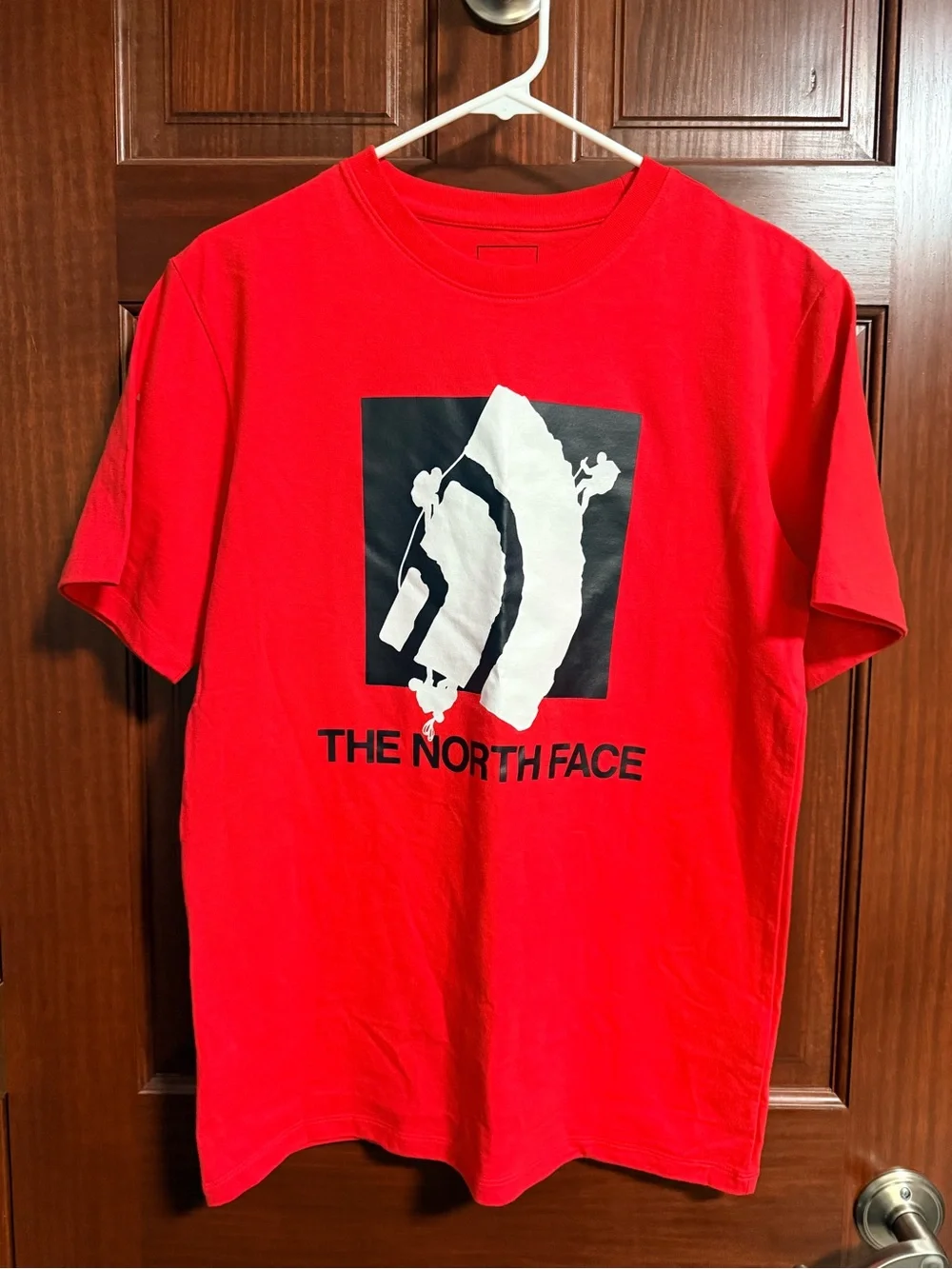 The North Face Men's Bright Red Graphic Logo Tee